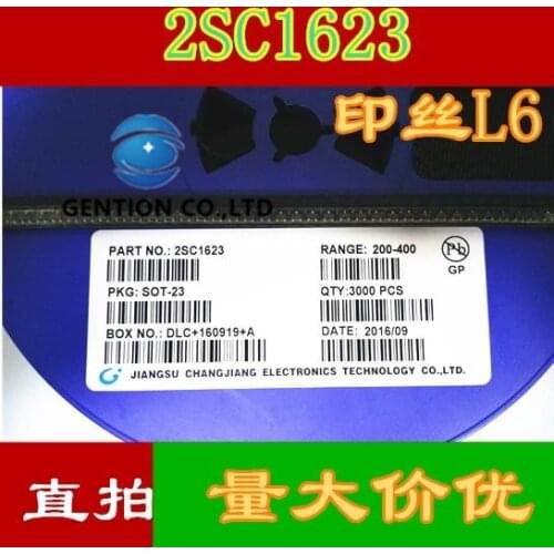 50PCS Triode 2SC1623 L6 silk-screen SOT23 0.1 A/v in stock 100% new and original
