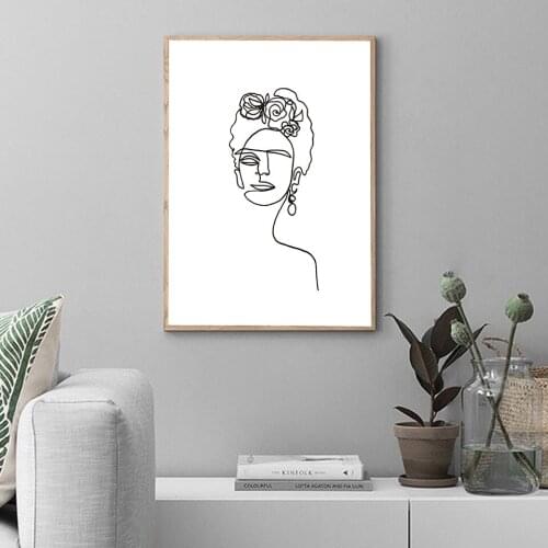 Abstract Portrait Poster Nordic Canvas Painting Women Wall Art Pictures For Living Room Home Modern Decorative Prins On The Wall