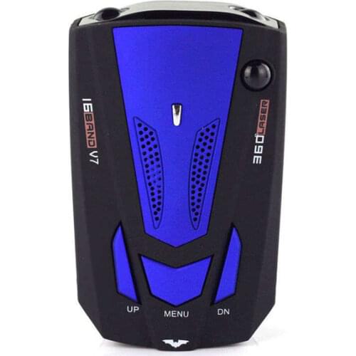 YASOKRO 360 Degree English/Russian Car Anti Radar Detector for Vehicle V7 Speed Voice Alert Warning 16 Band LED Display Detector