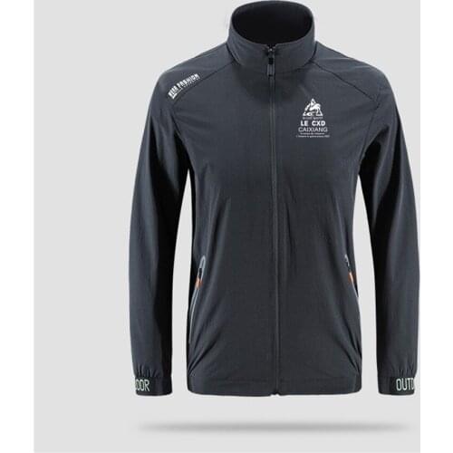 France 1987 Le Coq cxd breathable jacket mens Outdoor zippered comfortable Light Soft Fashion casual Front printing Asian size