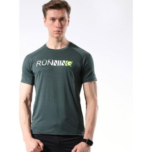 Gym T Shirt For Men Quick Dry Bodybuilding Mens T-Shirt Gym Clothing Running Tops Summer Breathable Mens Brand t-shirts Sport