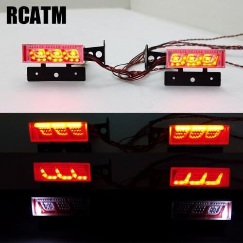 Metal Rear Light Group System Brake Back Turn Light For 1/14 Tamyia Rc Truck Tipper Dump Scania Actros Man 620 1851 3363 56352