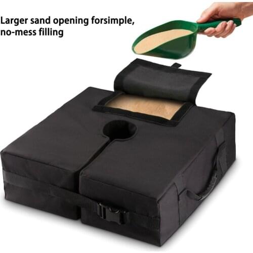 Nylon Parasol Canopy Base Fixed Sandbag Outdoor Patio Umbrella Base Weight Bag Parasol Umbrella Heavy Duty Sand Bags Stand Base