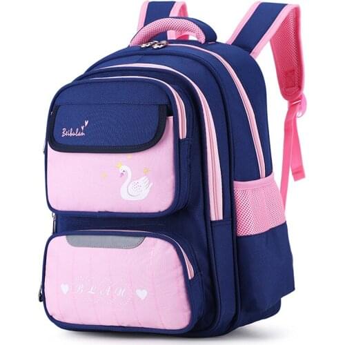2021 New Lock Design High Quality School Bag Multi Pockets Large Capacity Cute Kid Backpack Waterproof Student Backpack