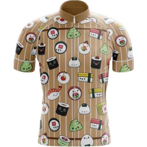 NEW mens Japan Sushi Cycling Jersey Customized Road Mountain Race Top cycling clothing Quick Dry /Breathable cycling wear