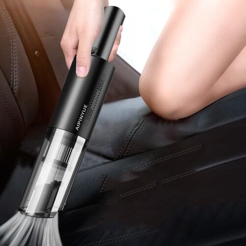 Portable Car Mini Vacuum Cyclone Suction Cleaner Handheld Wireless Charging Small Powerful for Car Interior Home Cleaning