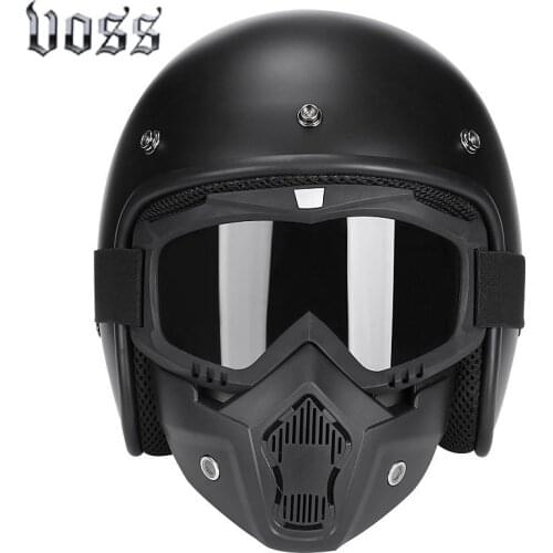 Retro Helmets Chopper Vintage Motorcycle Helmet Motocicleta Open Face Cacapete Casco Casque DOT Approval