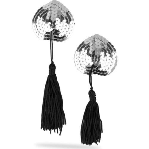 Sexy Lingerie Bra Nipple Petal Women Sexy Lingerie Sequin Tassel Breast Bra Nipple Cover Pasties Stickers Petals Q2