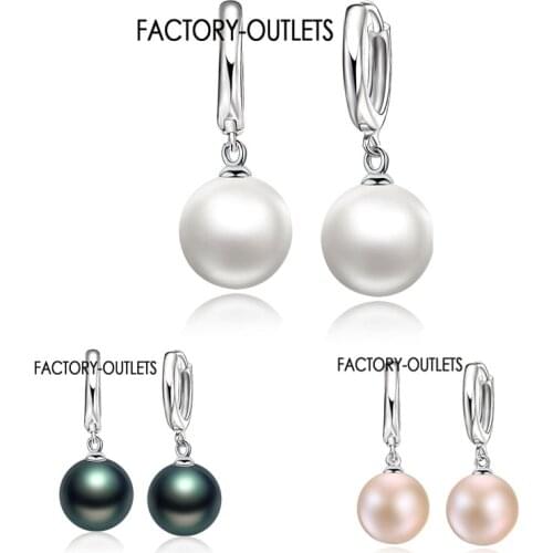 Factory Outlets High Quality 925 Sterling Silver White Pearl Earrings Fashion Earring Accessories For Women/Girls Jewelry Gifts
