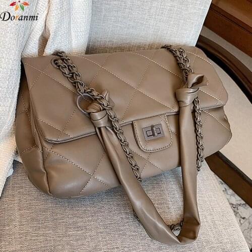 DORANMI Diamond Lattice Shoulder Bags For Women 2021 New Luxury Brand Designed Flap Messenger Female Crossbody Bags Bolsos SB139