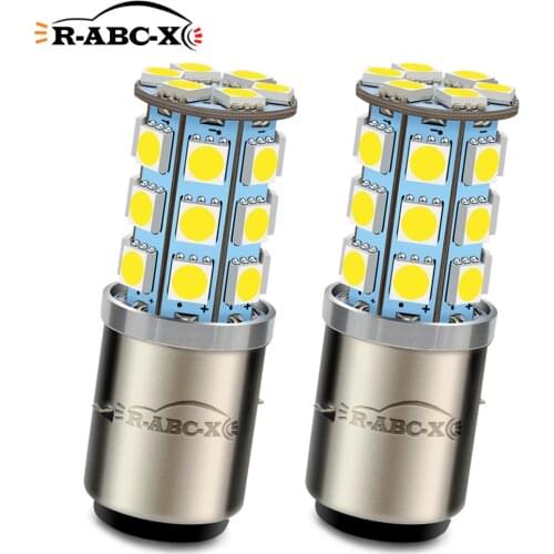 RUIANDSION 2Pcs 6V 12V 27 5050SMD LED Motorcycle Headlight High Low Beam 540lm 6000K 4300K Motorbike Head Lamp Bulb H6 BA20D