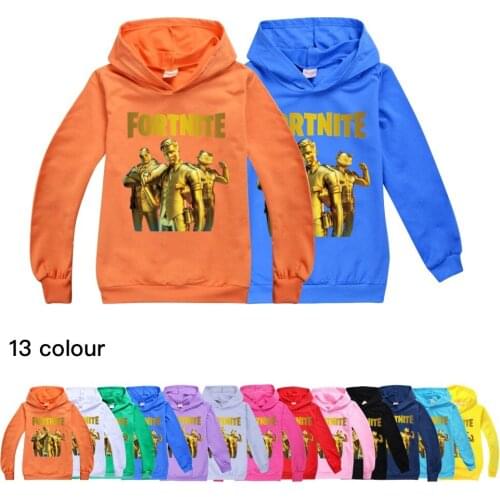 Fortnites Game Hooded Sweater Cartoon Printed Childrens Sweatshirt Boys Hooded Sweatshirt Kids