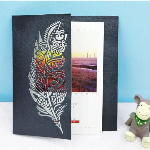 Feather Die Cutting Dies Scrapbooking Craft Templates Paper Puncher Card Making Stencils For Diy Scrapbooking Molds