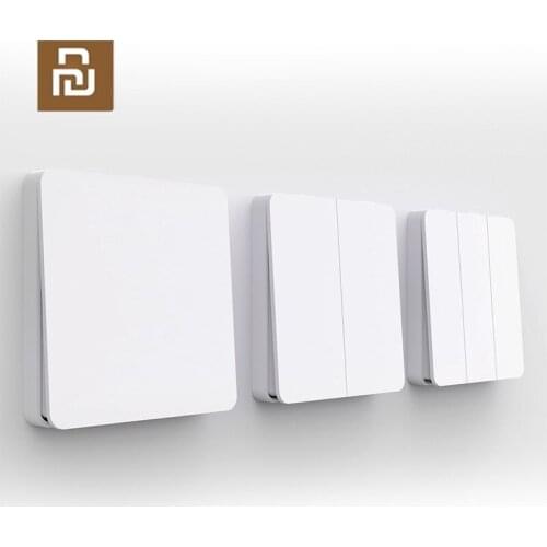 Xiaomi Mijia Smart Switch Wall Switch Single Double Three Open Control Modes Over Intelligent Lamp Light Switches