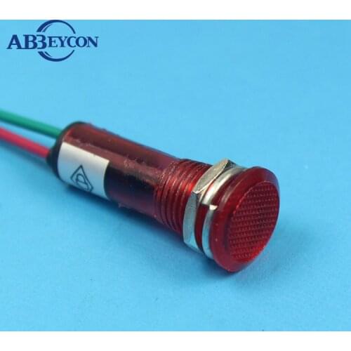 ZS26 green indicator light with CE RHOS approved 10mm pilot lamp 220v