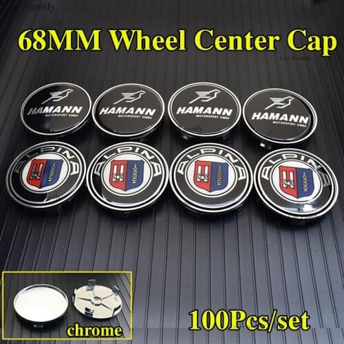 100pcs 68mm 5pins Car Wheel Center Logo emblem Badge Carbon Auto Wheel Hub Caps For bmw Alpina X5 X6 1 2 3 4 5 6 7 Car series