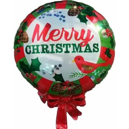 2pcs Merry Christmas Helium Foil Air Balloons Kids Christmas Gifts Classic Toys Christmas Party Decorations Inflatable Christmas