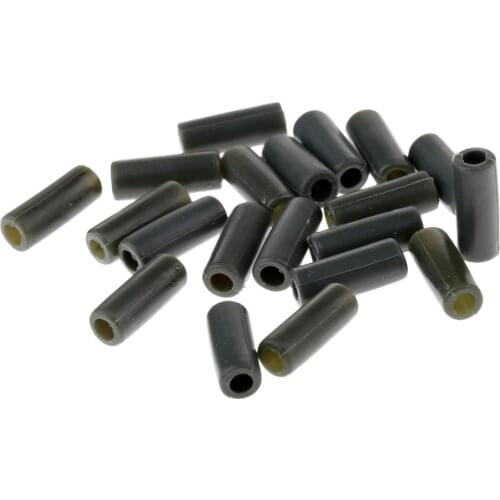 20 Pieces Fishing Tail Rubber Tube Saftey Fishing Terminal Tackle