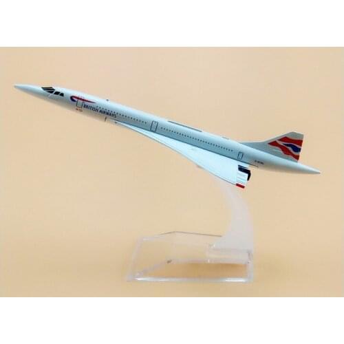 15.5cm Alloy Metal Air British Airways Costa Concordia G-BOAC Airlines Plane Model Airplane Model w Stand Aircraft Gift
