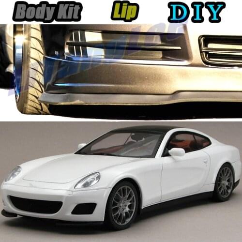 Car Bumper Lip Front Spoiler Skirt Deflector For Ferrari 612 Scaglietti 2004~2011 Tune Car Modifie Body Kit VIP Hella Flush Lips