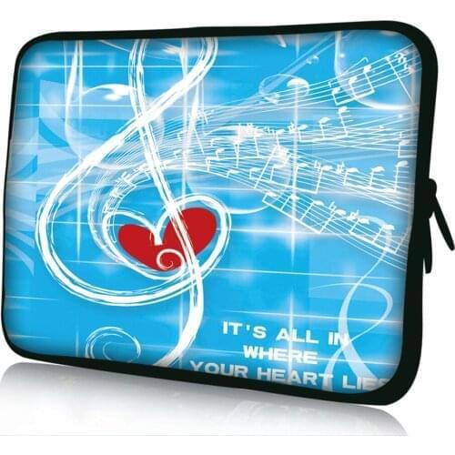 Music Note 13 13.3 Notebook Case Print Carrying Cover 12 11.6 Laptop Chromebook Bag 10 14 15 17 15.6 17.3 Computer PC Bag Pouch