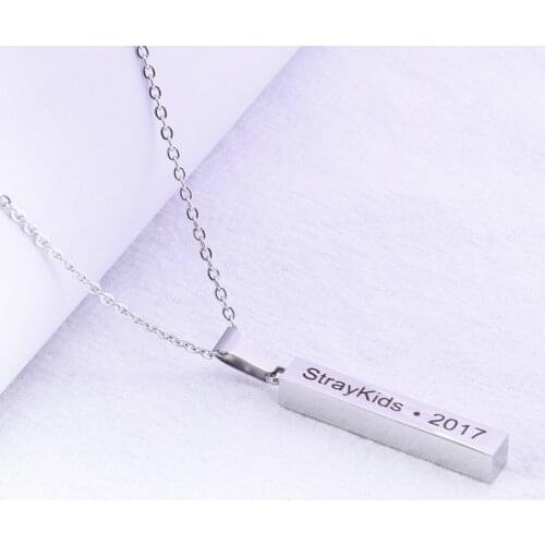 Kpop Stray kids necklace Simple Fashion Straykids Bigbang Red velvet Necklace Pendant Supplies BAP SHINee Block.b Vixx Astro