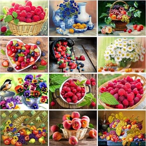 DIY Bumper Harvest 5D Diamond Painting Full Round Square Rhinestone Mosaic Cartoon Diamond Embroidery Cross Stitch Wall Art Gift