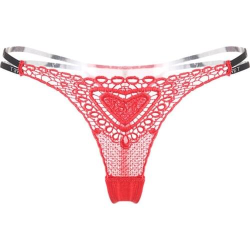 Women Embroidery Sexy Lace Panties Sexy Lingerie Erotic Costumes Hollow Out Mesh Porno G string Transparent Sex Undewear Thongs