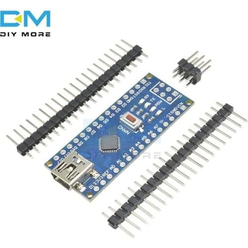 2PCS Nano 3.0 V3.0 Controller Compatible For Arduino CH340 CH340G USB Driver ATmega328 Board ATmega328P NO CABLE DIY KIT
