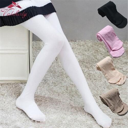 Girls Soft Ballet Dance Tights Microfiber Thermal Velvet Inside Children Stockings Seamles Kids 90D Pantyhose Professional Use