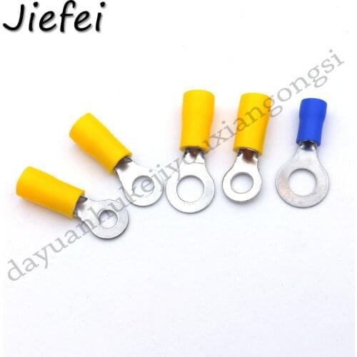50Pcs New Brass Ring Crimp Insulation Terminal RV5.5-4 RV5.5-5 RV5.5-6 mm Wire Cable Connector RV
