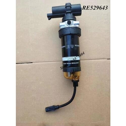Original Fuel Filter Assembly With Electronic Pump RE529643 Diesel Engine Fuel Water Separator For JOHN DEERE