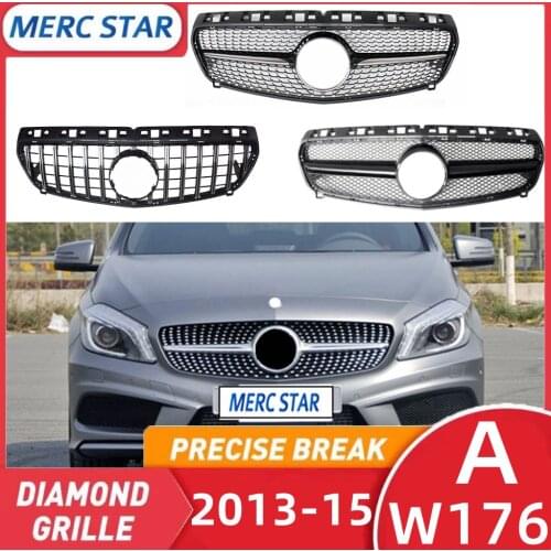 Front Bumper Rack for car automatic racing grid, without emblem, suitable for CLASS A W176 A180 A200 A45 AMG 2013-2015