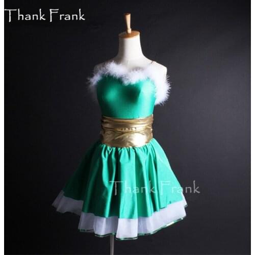 Feather Christmas Dance Costume Girls Adult Camisole Ballet Tutu Dress C259