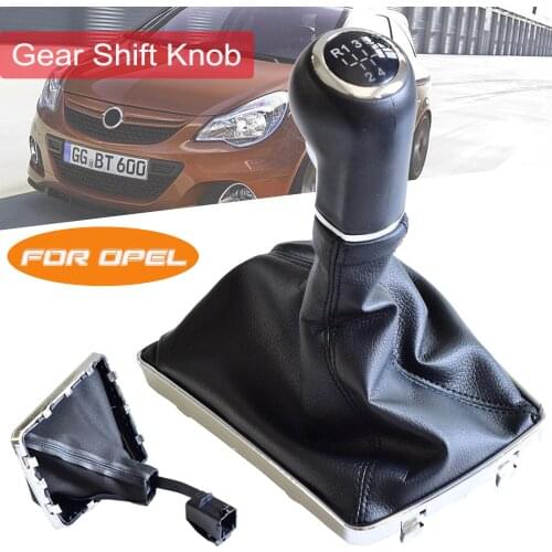 Fit For VAUXHALL OPEL ASTRA III H 1.6 2004-2010 Manual 5 6 Speed Gear Stick Lever Knob Shifter With Leather Dust-Proof Cover