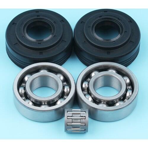 Crankshaft Ball Piston Needle Bearing & Oil Seal Kit For Husqvarna 340 345 346 XP 350 351 353 E EPA Chainsaw # 503932302