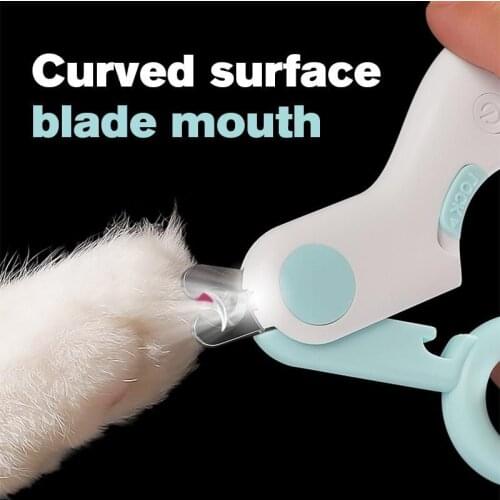 LED Pet Nail Clippers Stainless Steel Dog Cat Claws Nail Clippers Cutting Scissors Kitten Puppy Claws Nails Pet Grooming Tools