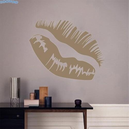 ZOOYOO Kissing Sexy Lip Wall Sticker Modern Home Decor Wall Art Vinyl Decals Bedroom Decoration Living Room Wall Stickers Murals