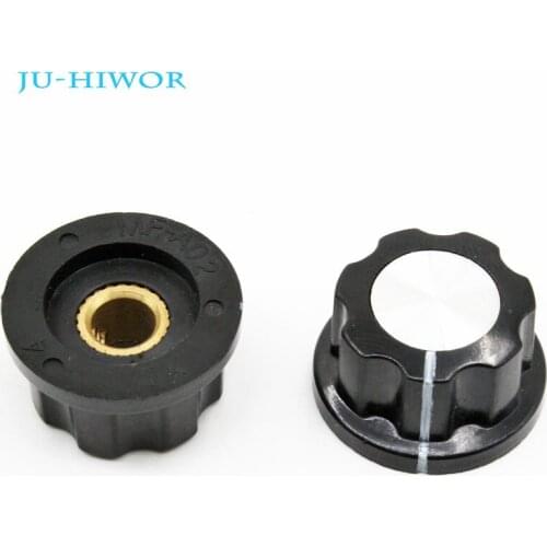 10pcs/lot A02 Bakelite Knob 23MMxH12.5MM Mounting Hole 6MM For Rotary Potentiometer & Encoder & Rotary Switch
