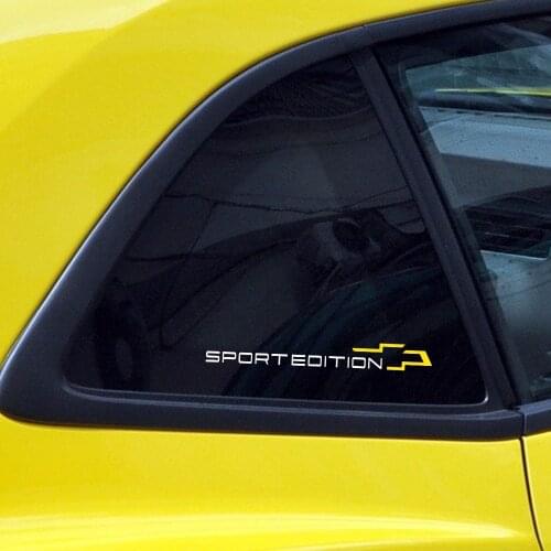 2Pcs Car Styling Side Window Body Sticker Decal Sport Edition For Chevrolet Cruze Captiva Lacetti Aveo Orlando Trax Epica Camaro