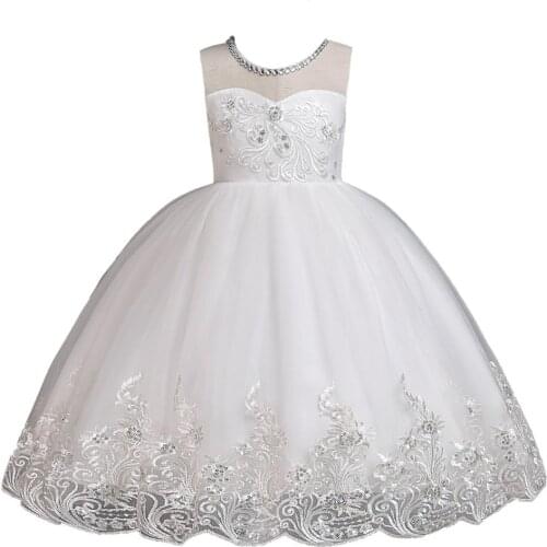 2019 Flower Child Dresses Princess and Little Girl Festival Dresses Decorated Lace Little Girl Dresses 00101