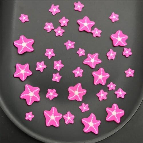 60g Starfish Polymer Clay Slices Sprinkles for Kids Diy,Craft/Nail Art/Scrapbook Decoration,Filler Polymer Clay Embellishment
