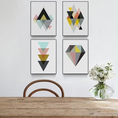 Geometry Abstract Wall Art Canvas Posters and Prints Minimalist Painting Decorative Picture for Living Room Modern Home Decor