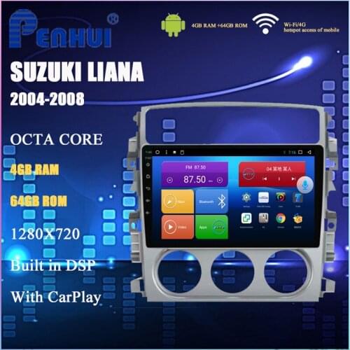 Car DVD For Suzuki Liana (2004-2008) Car Radio Multimedia Video Player Navigation GPS Android 10.0 double din
