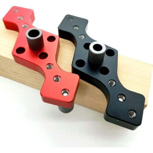 Clips Vertical Pocket Hole Jig 6/8/10mm Woodworking Drilling Locator Wood Dowelling Self Centering Drill Guide Kit Hole Puncher