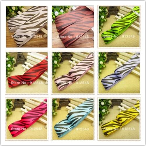 YJHSMY 25mm 5yard/lot Leopard grain Printed grosgrain ribbon, DIY handmade accessories, wedding gift packaging materials 149315