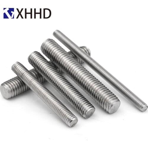 M3 M4 M5 20mm-500mm Fully Thread Rod Bar Stud Screw Rod Wire Screw Rod 304 Stainless Steel Free Shipping