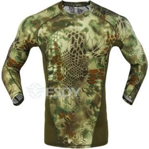 New tactical camouflage T-shirt man breathable army tactical network T-shirt military rapid drying T-shirt justin bieber fitness