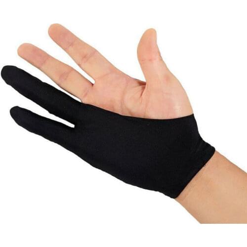 1pc Two Finger Anti-fouling Glove For Artist Drawing & Pen Graphic Tablet Pad Oil painting Antifouling Touch Screen Gloves