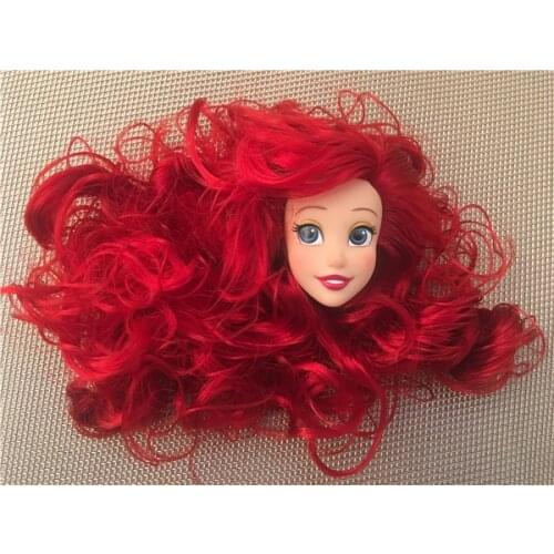 Midnight Masquerade Maleficent Doll Blad Rapunzel Heads Rooted Hair Princess Mermaid Snow Elsa Belle Brown White Skintone